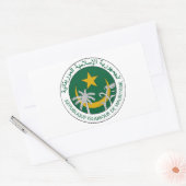 モーリタニアの国民のシール 長方形シール (封筒)