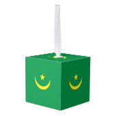 モーリタニアの旗 キューブオーナメント (裏面アングル)