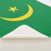 モーリタニアの旗 シェルパブランケット (3/4)