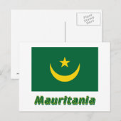 モーリタニアの旗（モーリタニアき、Flag of Mauritania） ポストカード (正面/裏面)
