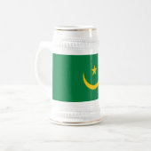 モーリタニアの旧国旗 ビールジョッキ (正面左)