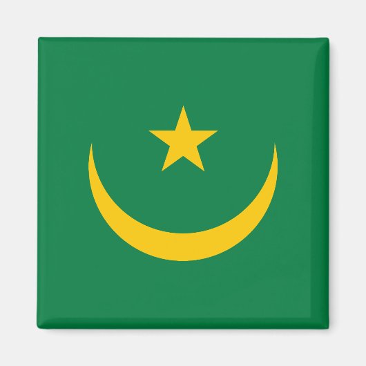 モーリタニアの旧国旗 マグネット (正面)