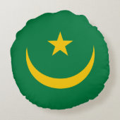 モーリタニアの旧国旗 ラウンドクッション (裏面)