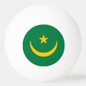 モーリタニアの旧国旗 卓球ボール (裏面)