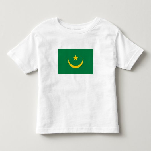 モーリタニアの旧旗 トドラーTシャツ (正面)