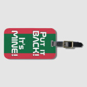 モーリタニア国おもしろい旗 ラゲッジタグ (正面横)