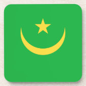 モーリタニア国旗のコースター コースター (正面)