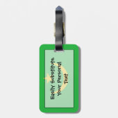 モーリタニア国旗簡単ID ラゲッジタグ (裏面縦)