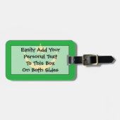 モーリタニア国旗簡単ID ラゲッジタグ (正面横)