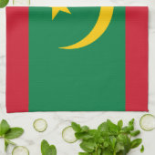 モーリタニア国旗 キッチンタオル (折り畳み)