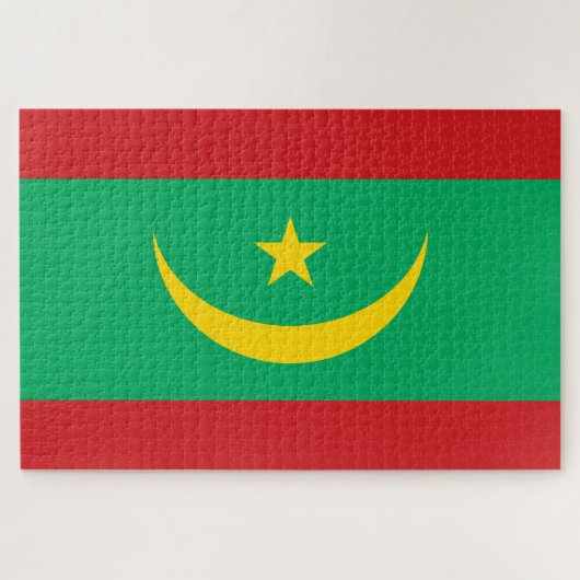 モーリタニア国旗 ジグソーパズル (横)