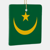 モーリタニア国旗 セラミックオーナメント (右)