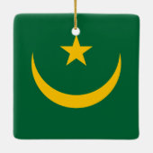 モーリタニア国旗 セラミックオーナメント (裏面)