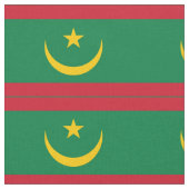 モーリタニア国旗 ファブリック (クローズアップ)