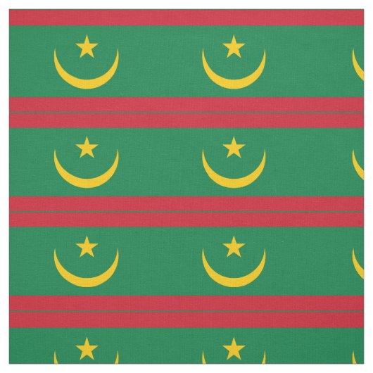 モーリタニア国旗 ファブリック (見本)