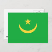 モーリタニア国旗 ポストカード (正面/裏面)
