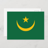 モーリタニア国旗 ポストカード (正面/裏面)