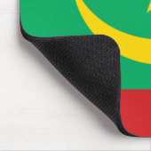 モーリタニア国旗 マウスパッド (コーナー)