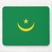 モーリタニア国旗 マウスパッド (正面)