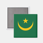 モーリタニア国旗 マグネット (正面/裏面)