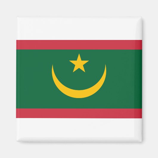 モーリタニア国旗 マグネット (正面)