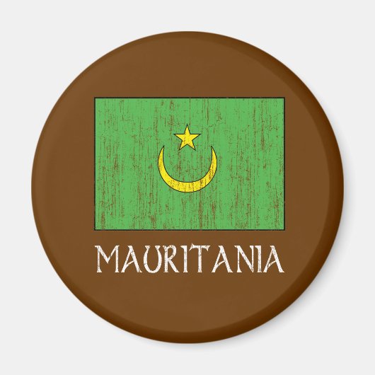 モーリタニア国旗 マグネット (正面)
