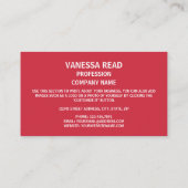 モーリタニア国旗、モーリタニア国旗 名刺 (裏面)