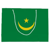 モーリタニア国旗 ラージペーパーバッグ (裏面)