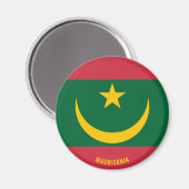 モーリタニア国魅力的旗 マグネット (正面/裏面)