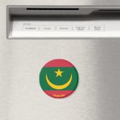 モーリタニア国魅力的旗 マグネット (インサイチュ (食洗機))