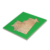モーリタニア地図タイル タイル (側面)