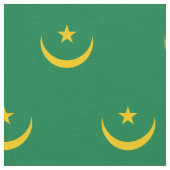 モーリタニア旧国旗 ファブリック (クローズアップ)