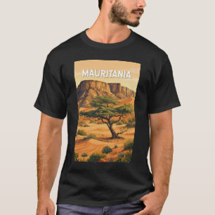 モーリタニア イラスト 旅行 アート ヴィンテージ Tシャツ