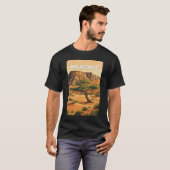モーリタニア イラスト 旅行 アート ヴィンテージ Tシャツ (正面フル)