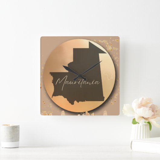 モーリタニア スクエア壁時計 (ホーム)