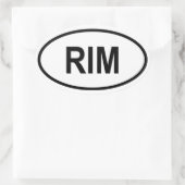 モーリタニア「RIM」 楕円形シール (バッグ)