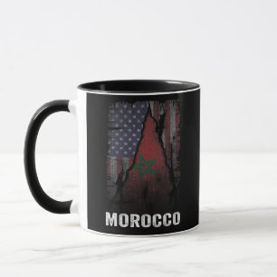 モーリッシュアメリカモロッコ国旗モロッコサッカー マグカップ