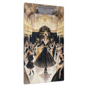 モーリン・ルージュスタイル、黒と金、豪華な贅沢 クリップボード (右)