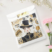 モーリン・ルージュスタイル、黒と金、豪華な贅沢 フェイバーバッグ (封をした状態)