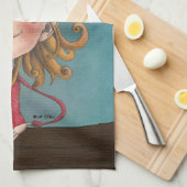 モーリーおよび猫 キッチンタオル (四つ折り)