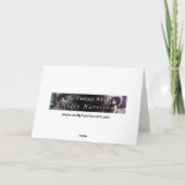 モーリーハリスンによる急上昇したフクロウおよび妖精の芸術カード カード (裏面)