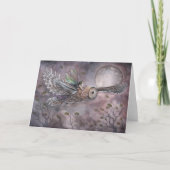 モーリーハリスンによる急上昇したフクロウおよび妖精の芸術カード カード (正面)