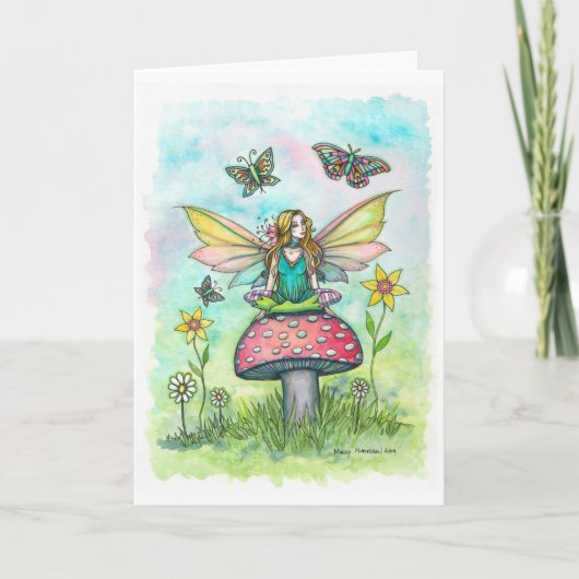 モーリーハリソンファンタジーアートによる魔法の日の妖精 カード (正面)