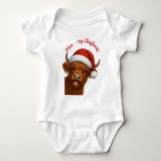モーリー・クリスマスTシャツ ベビーボディスーツ