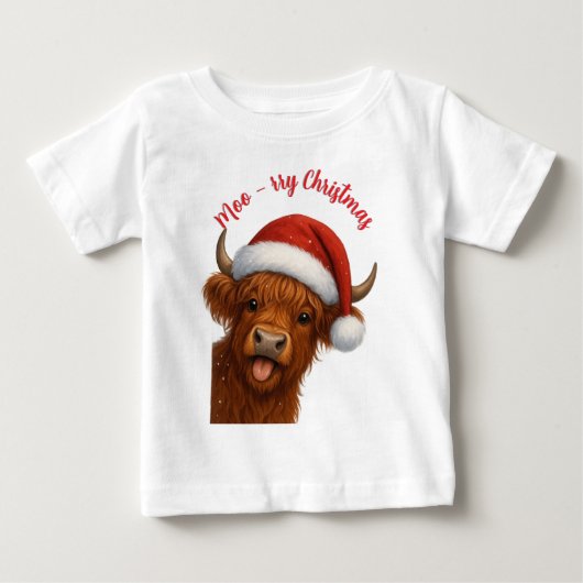 モーリー・クリスマスTシャツ ベビーTシャツ (正面)