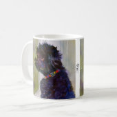 モーリー、水彩画の芸術のマグ コーヒーマグカップ (正面左)