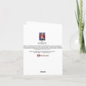 モーリーRonの焼跡によるバセット犬のセラピー犬カード カード (裏面)