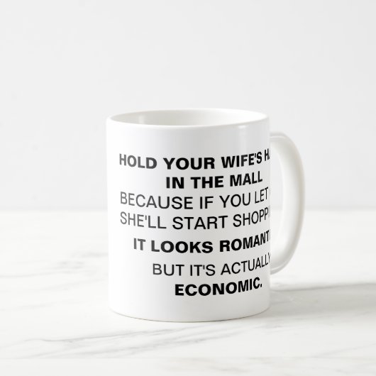 モールのあなたの妻の手を握って下さい コーヒーマグカップ (正面右)