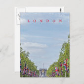 モールのはがきにロンドン・ユニオン・ジャックの旗 ポストカード (正面/裏面)