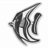 モールイッシュアイドル(キヒキヒ) 白黒 シール (正面)